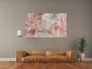 Modernes Gemälde abstrakt mediterran weiß beige braun