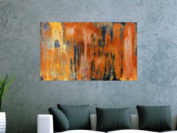 Kunstdruck Ausschnitt erstellen abstraktes Gemälde Nr. 87