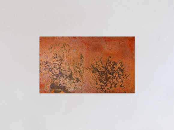 Abstraktes Rostbild - Kunst aus Rost