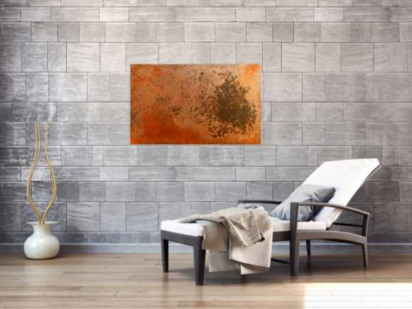 Abstraktes Rostbild - Kunst aus Rost