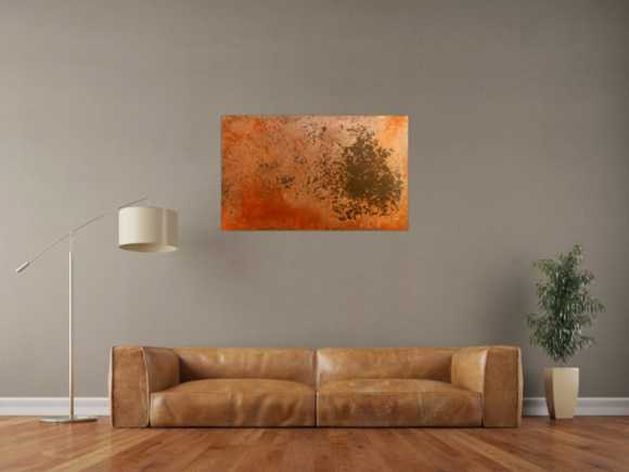 Abstraktes Rostbild - Kunst aus Rost