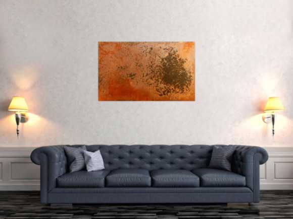 Abstraktes Rostbild - Kunst aus Rost