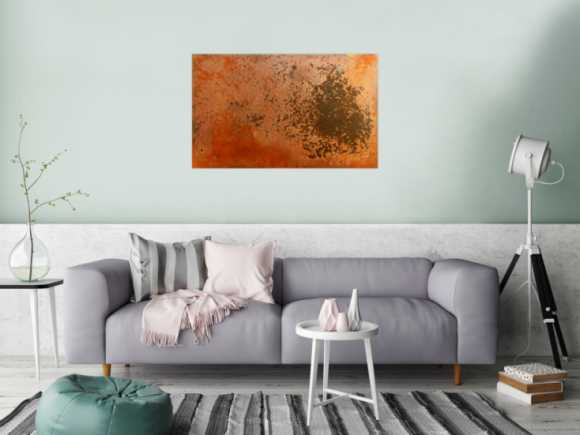 Abstraktes Rostbild - Kunst aus Rost
