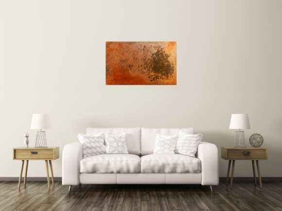 Abstraktes Rostbild - Kunst aus Rost