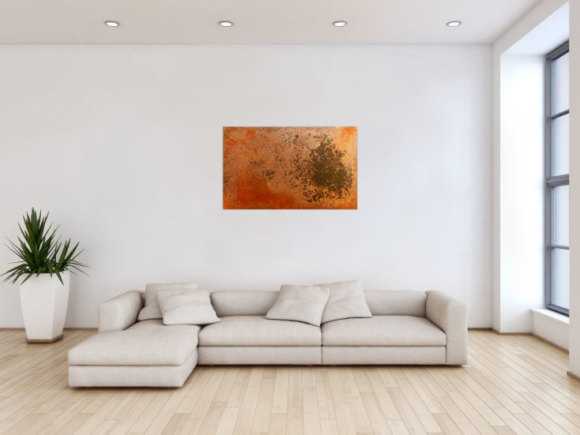 Abstraktes Rostbild - Kunst aus Rost