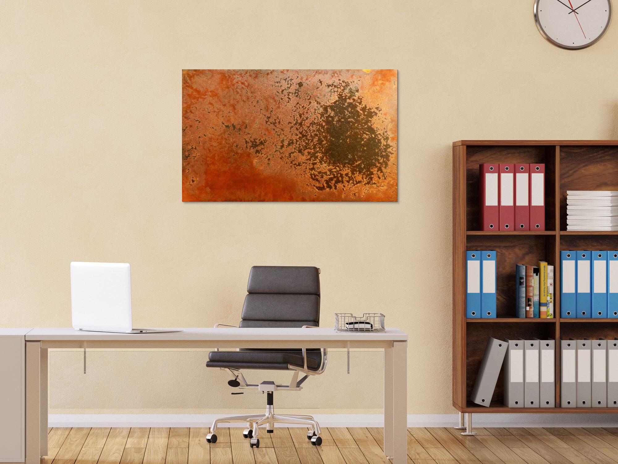 Abstraktes Rostbild - Kunst aus Rost