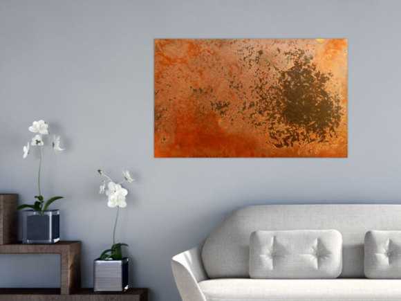 Abstraktes Rostbild - Kunst aus Rost