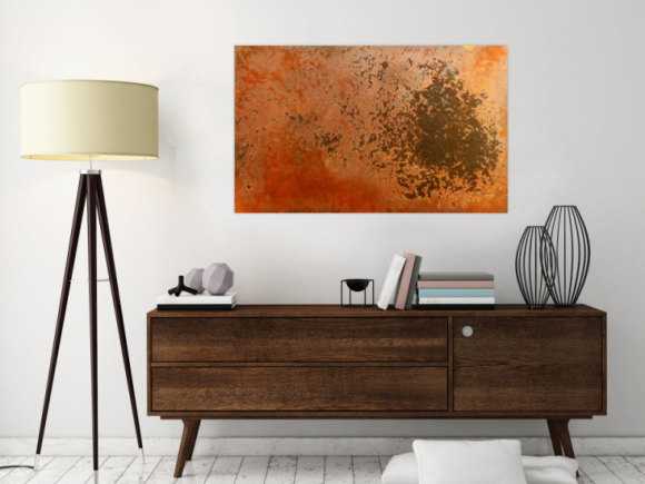 Abstraktes Rostbild - Kunst aus Rost