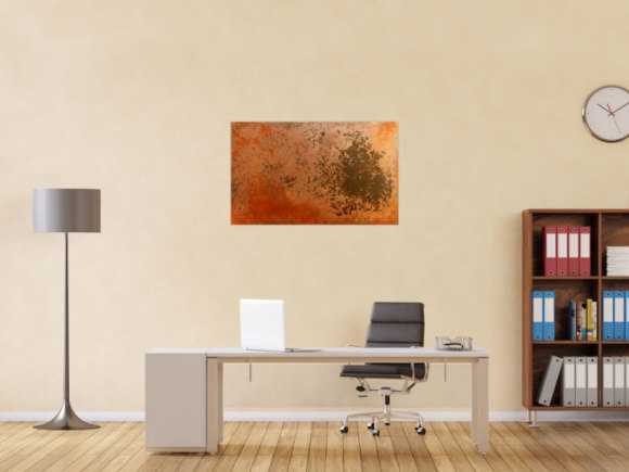 Abstraktes Rostbild - Kunst aus Rost