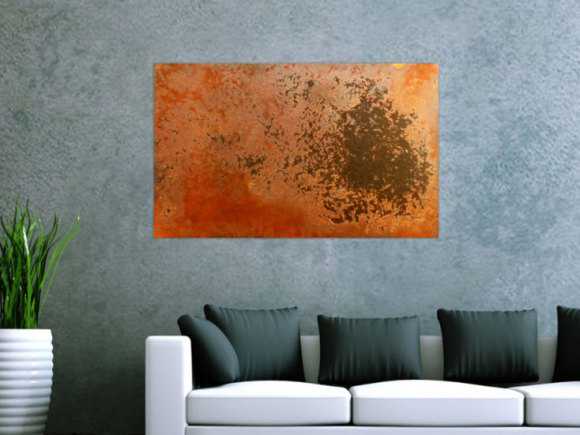Abstraktes Rostbild - Kunst aus Rost