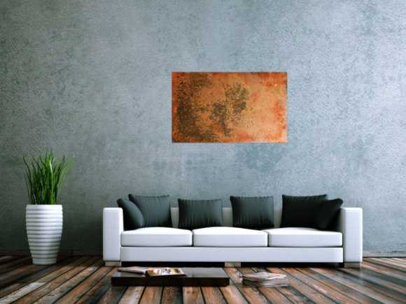 Abstraktes Rostbild - Kunst aus Rost