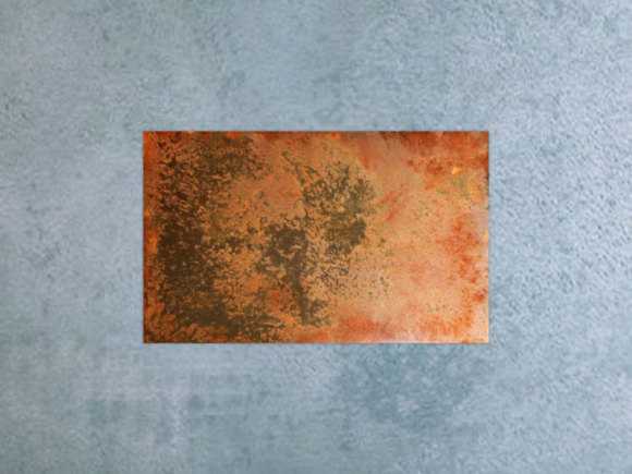 Abstraktes Rostbild - Kunst aus Rost
