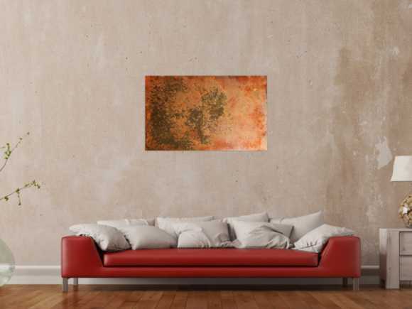 Abstraktes Rostbild - Kunst aus Rost