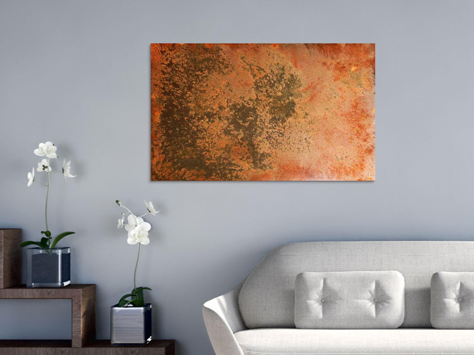 Abstraktes Rostbild - Kunst aus Rost