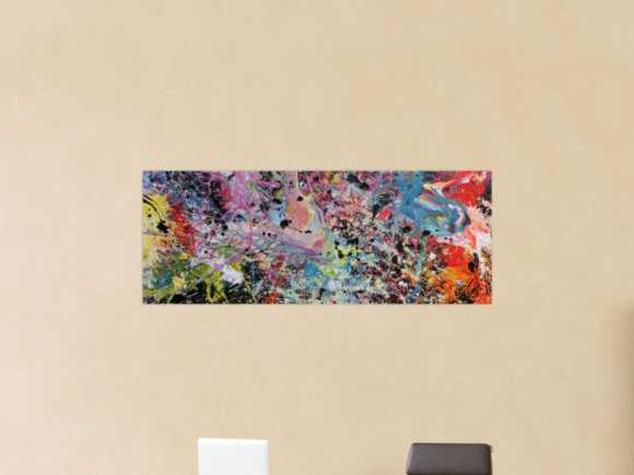 Kunstdruck Ausschnitt erstellen abstraktes Gemälde Nr. 909