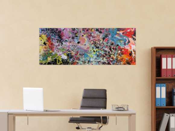 Kunstdruck auf Leinwand abstraktes Gemälde Nr. 909