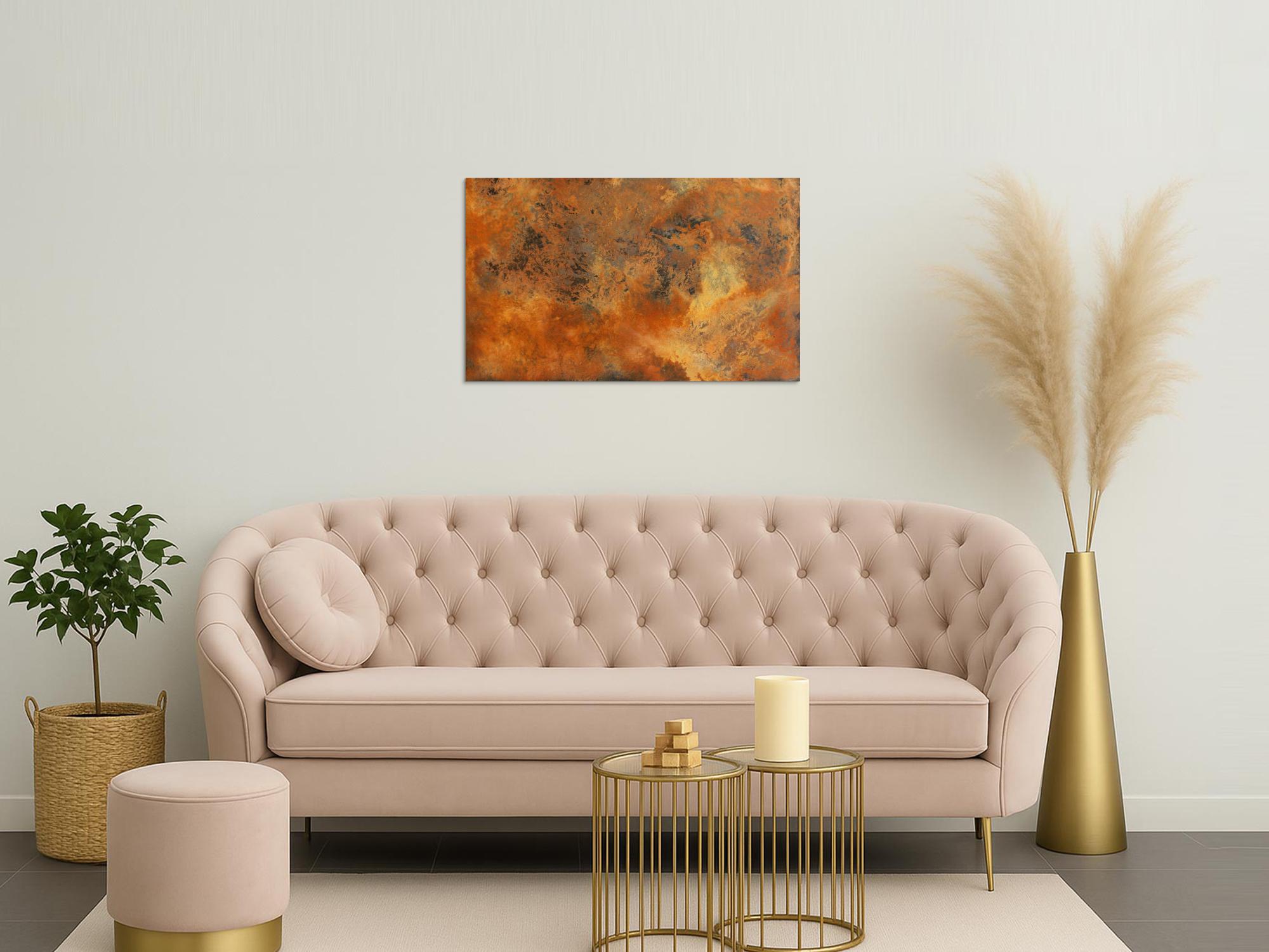 Echtes Rostbild XXL - Abstrakte Kunst aus Rost