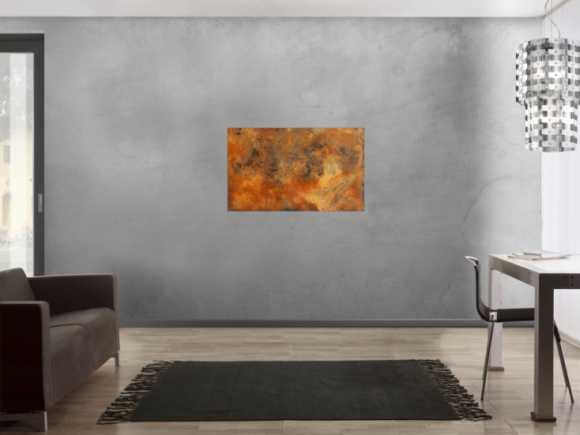 Echtes Rostbild XXL - Abstrakte Kunst aus Rost