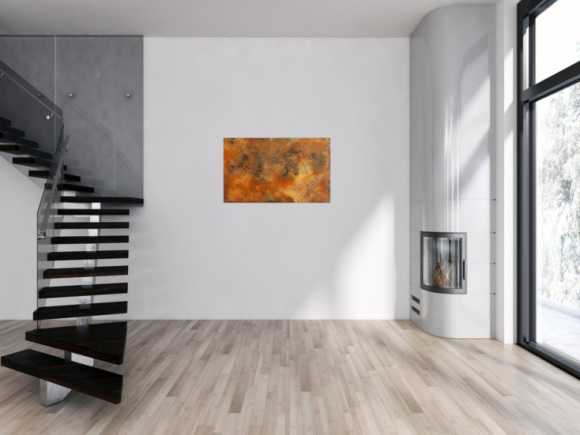 Echtes Rostbild XXL - Abstrakte Kunst aus Rost
