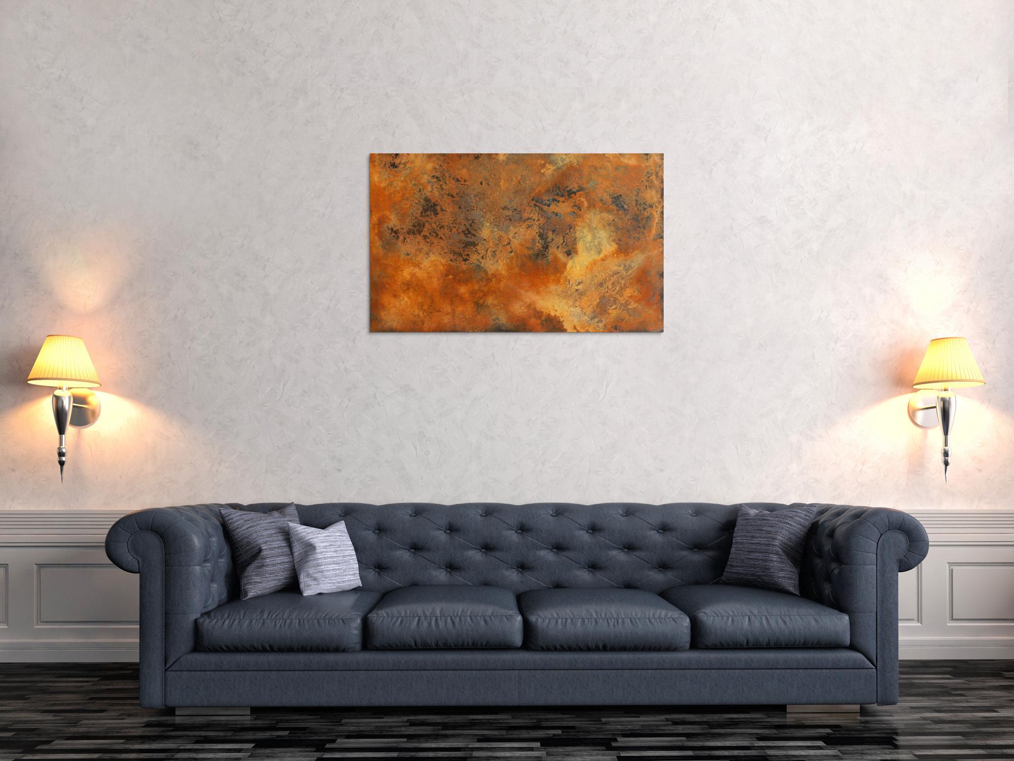 Echtes Rostbild XXL - Abstrakte Kunst aus Rost