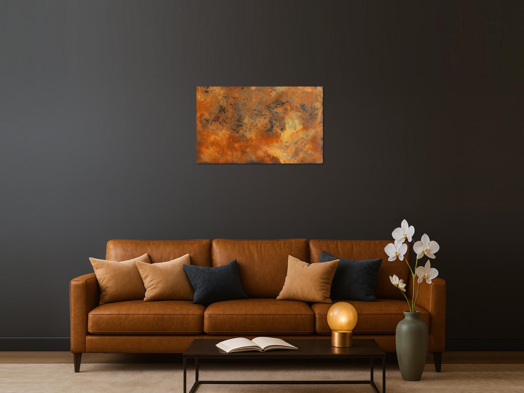 Echtes Rostbild XXL - Abstrakte Kunst aus Rost