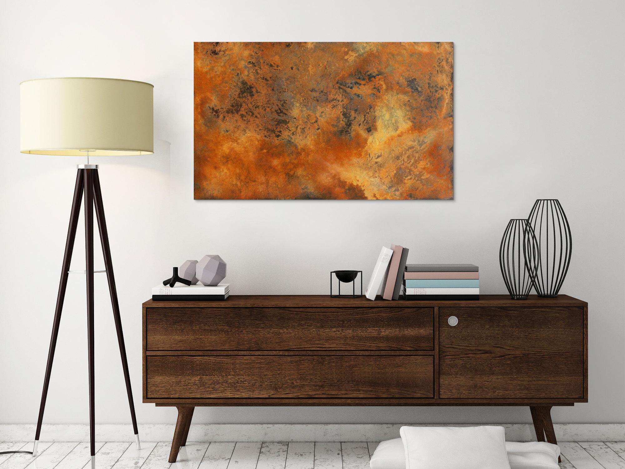 Echtes Rostbild XXL - Abstrakte Kunst aus Rost