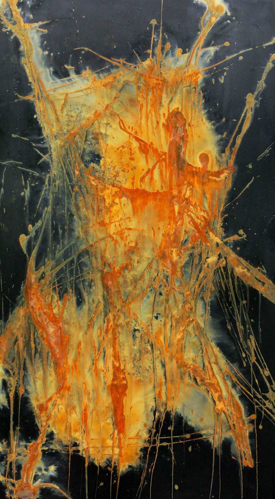 Echtes Rostbild XXL - Abstrakte Kunst aus Rost