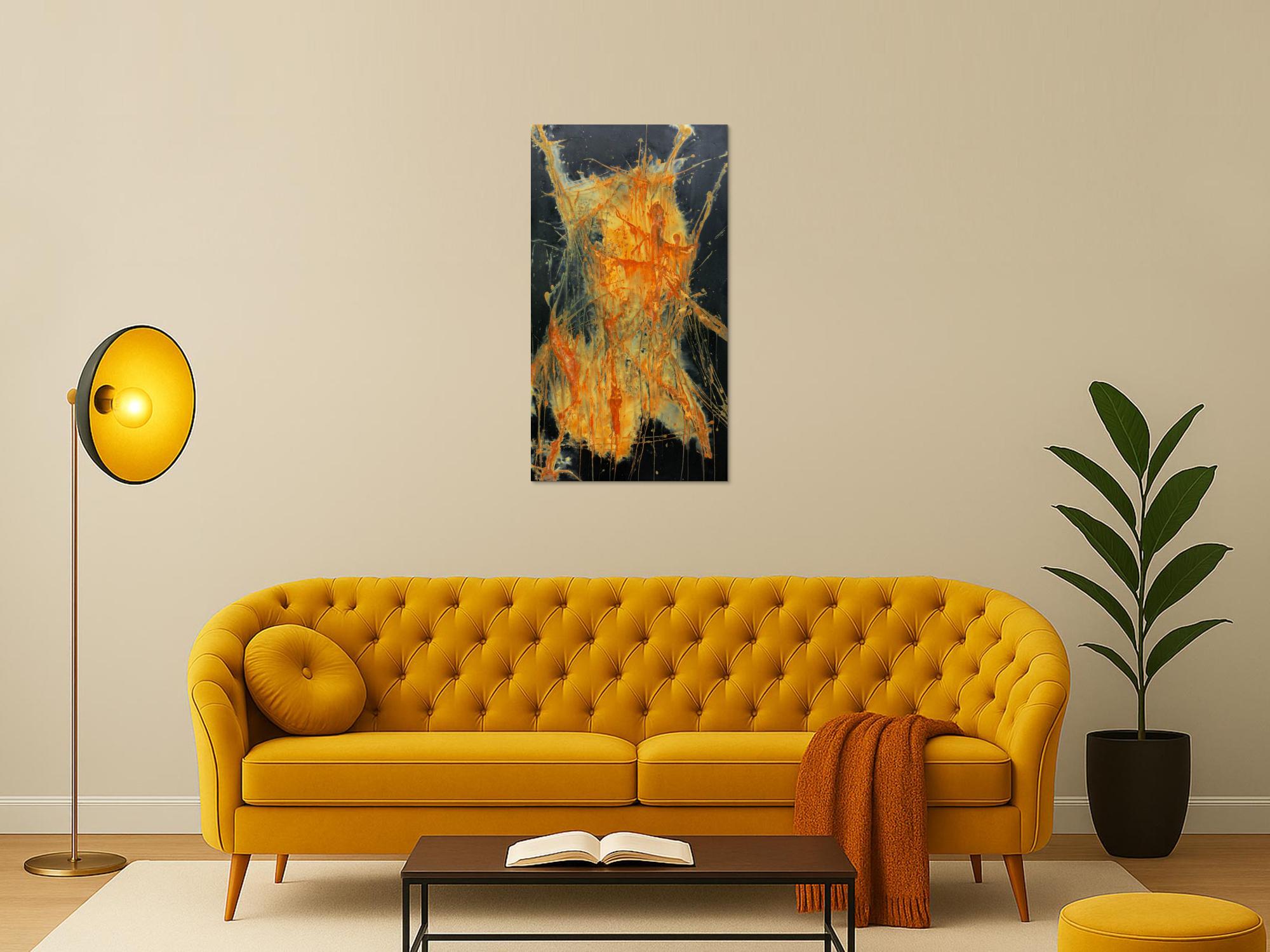 Echtes Rostbild XXL - Abstrakte Kunst aus Rost