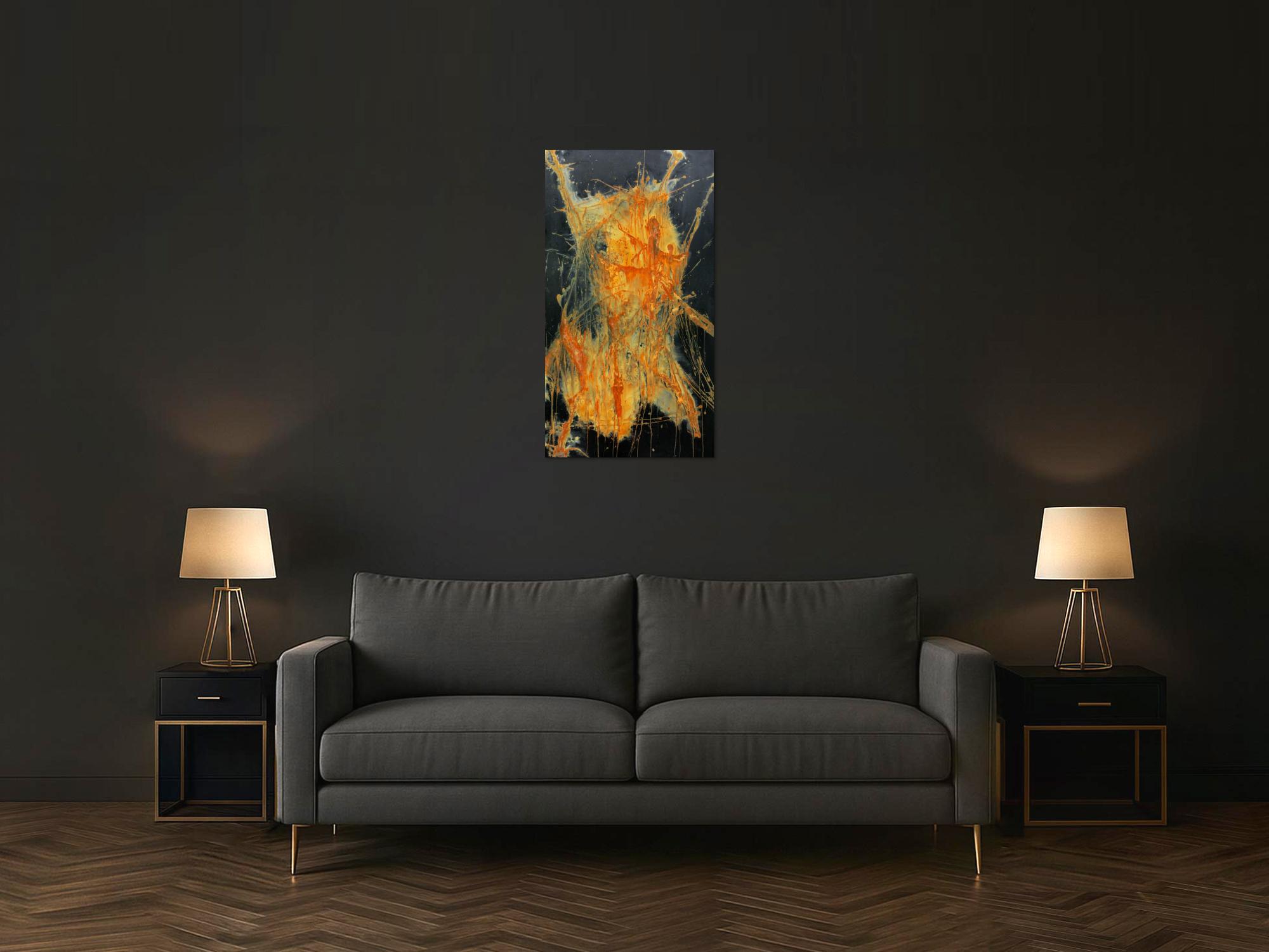 Echtes Rostbild XXL - Abstrakte Kunst aus Rost