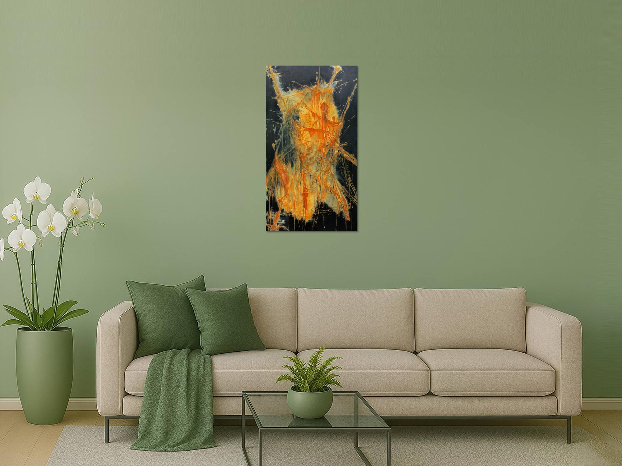 Echtes Rostbild XXL - Abstrakte Kunst aus Rost