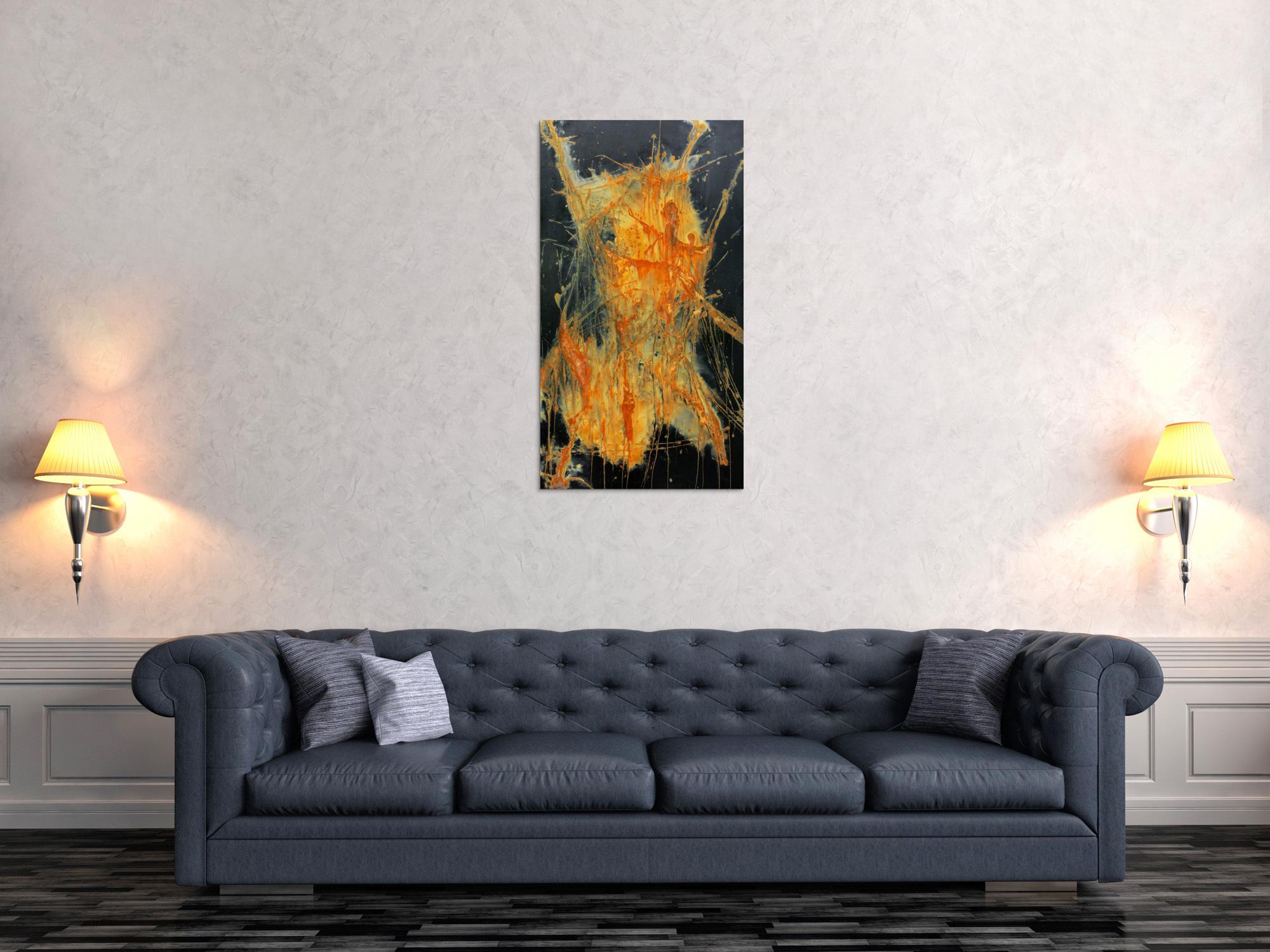 Echtes Rostbild XXL - Abstrakte Kunst aus Rost