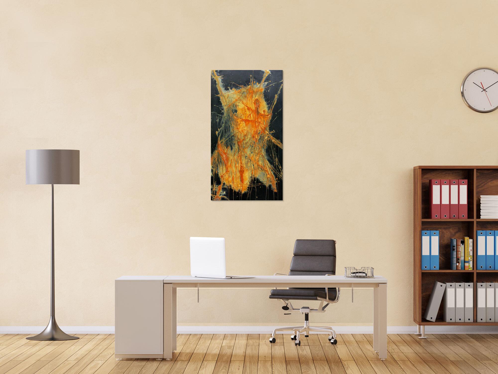 Echtes Rostbild XXL - Abstrakte Kunst aus Rost