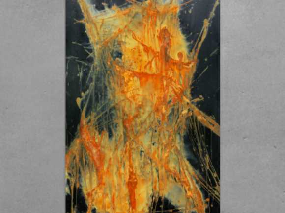 Echtes Rostbild XXL - Abstrakte Kunst aus Rost