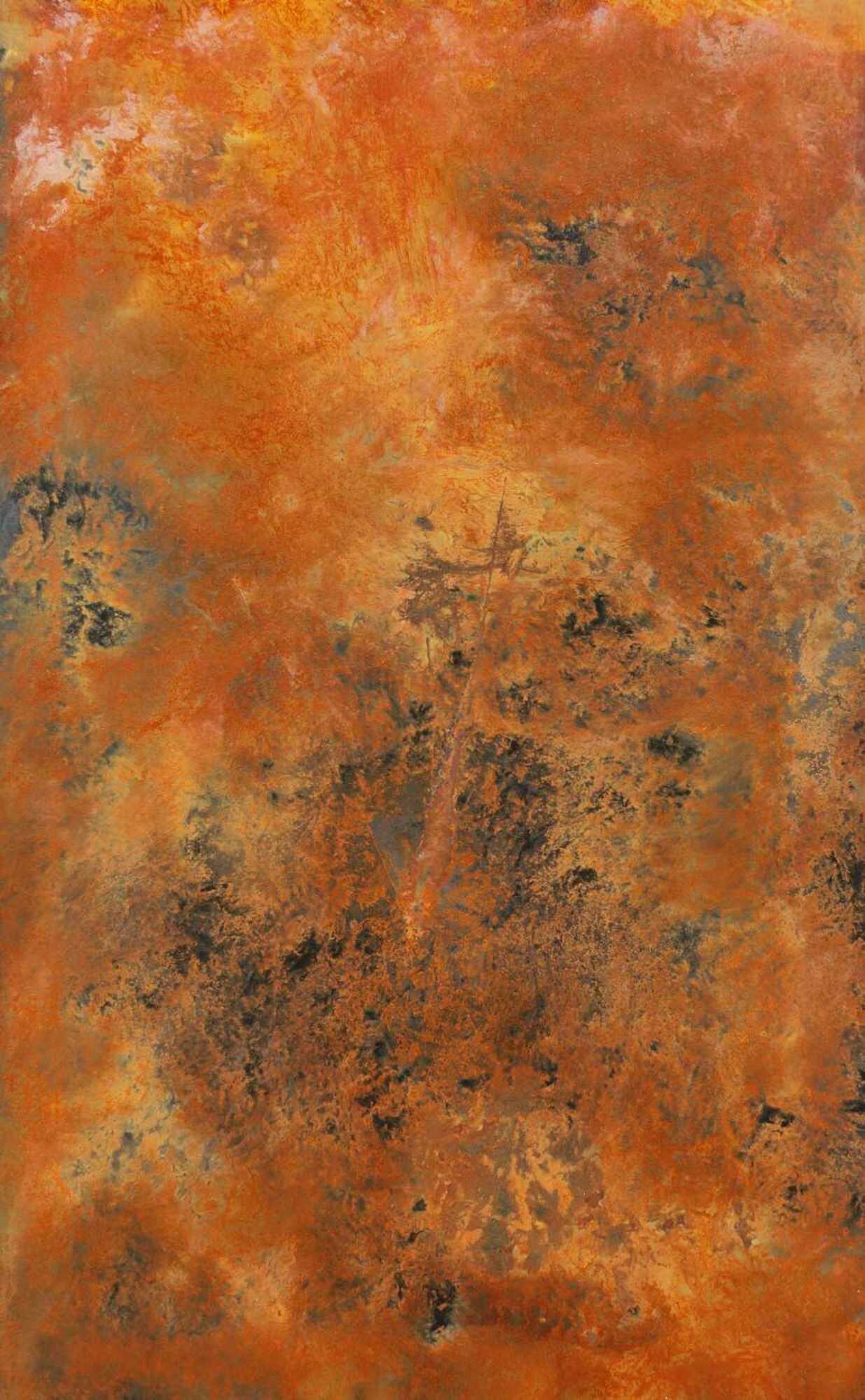 Echtes Rostbild XXL - Abstrakte Kunst aus Rost