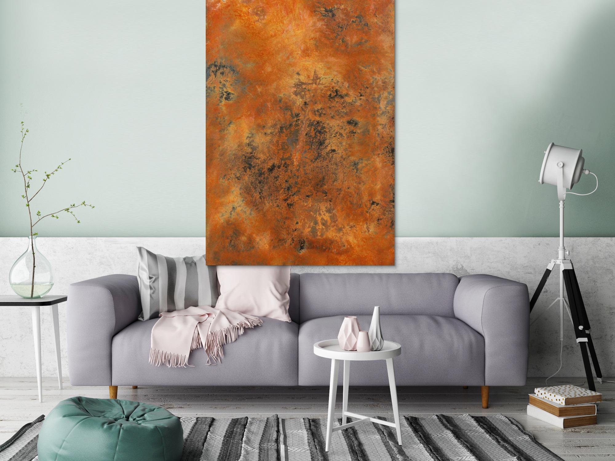 Echtes Rostbild XXL - Abstrakte Kunst aus Rost