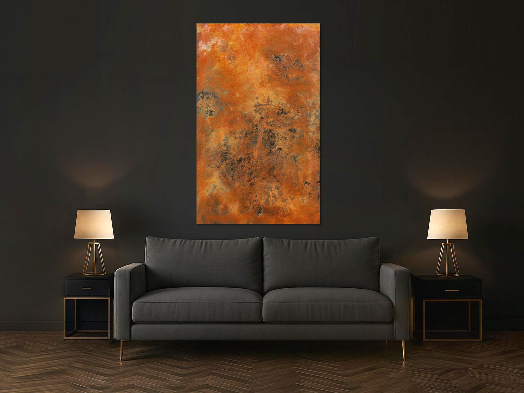 Echtes Rostbild XXL - Abstrakte Kunst aus Rost