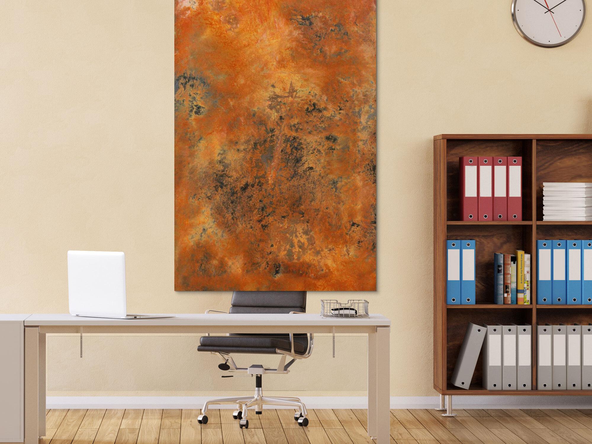 Echtes Rostbild XXL - Abstrakte Kunst aus Rost