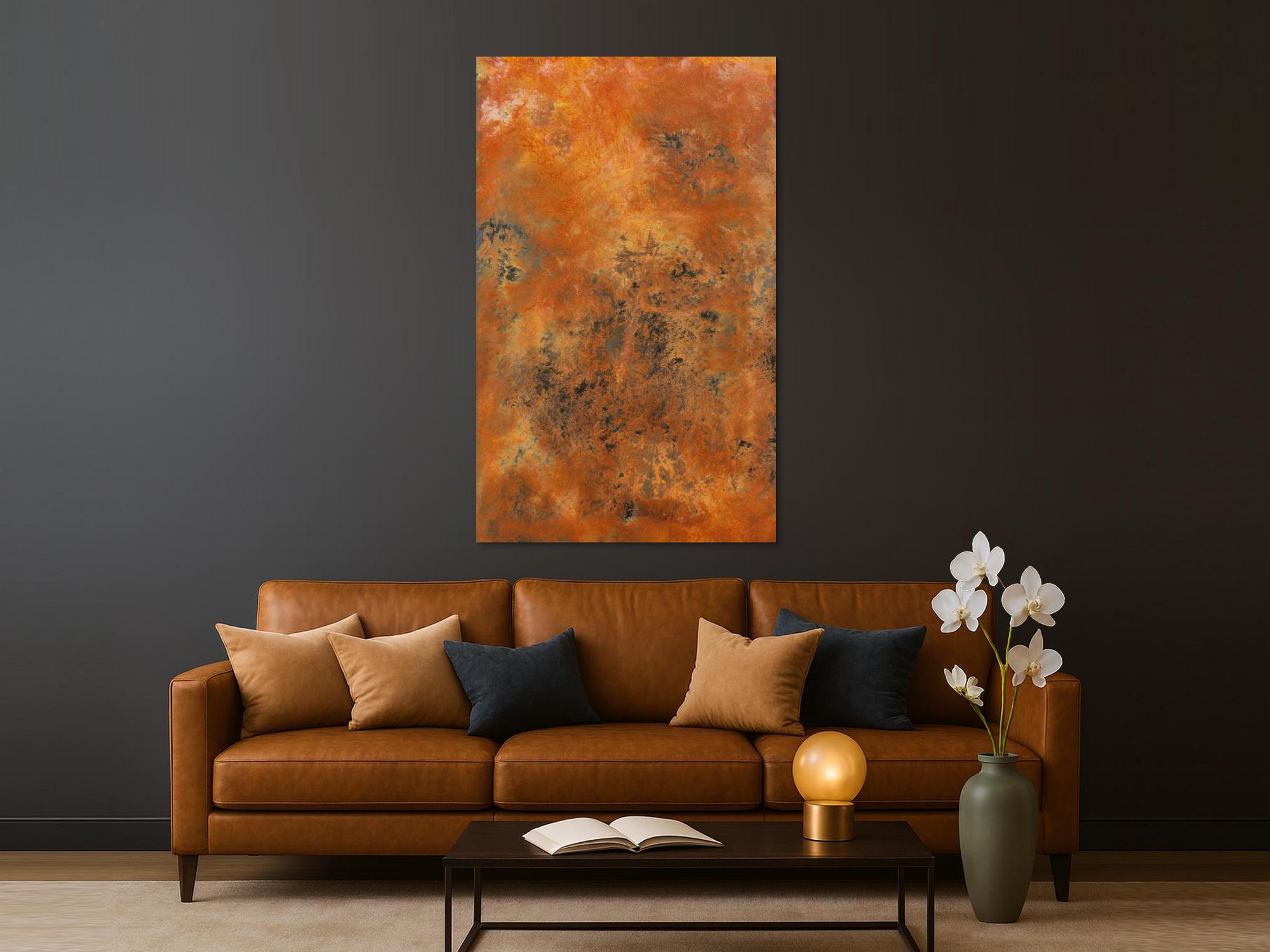 Echtes Rostbild XXL - Abstrakte Kunst aus Rost