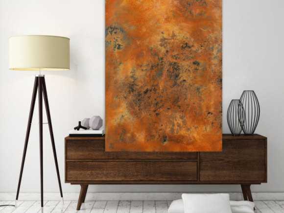 Echtes Rostbild XXL - Abstrakte Kunst aus Rost