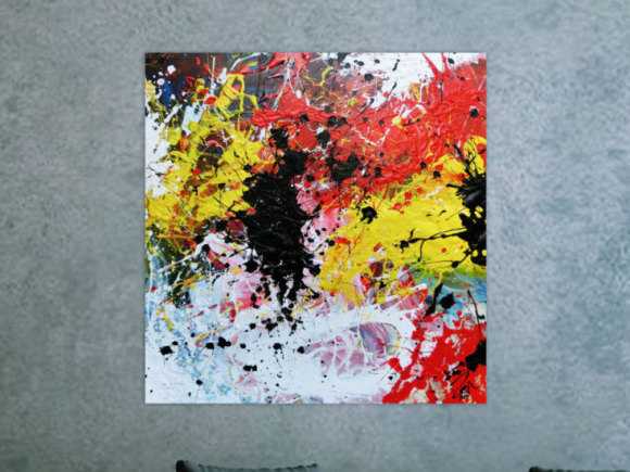 Kunstdruck Ausschnitt erstellen abstraktes Gemälde Nr. 947