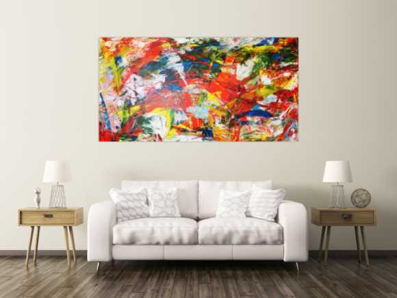 Abstraktes Acrylbild modern art bunt