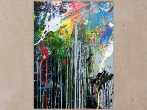 Kunstdruck Ausschnitt erstellen abstraktes Gemälde Nr. 956