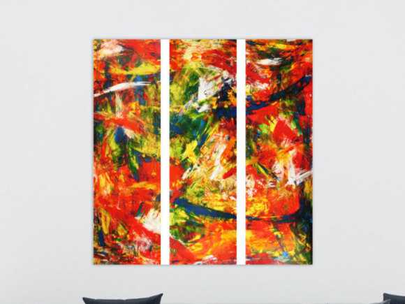 Kunstdruck Ausschnitt erstellen abstraktes Gemälde Nr. 97