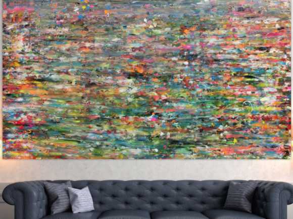 Kunstdruck Ausschnitt erstellen abstraktes Gemälde Nr. 978