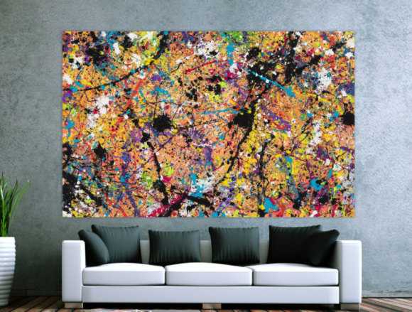 Kunstdruck auf Leinwand abstraktes Gemälde Nr. 979
