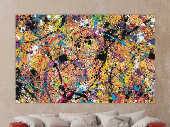 Kunstdruck Ausschnitt erstellen abstraktes Gemälde Nr. 979