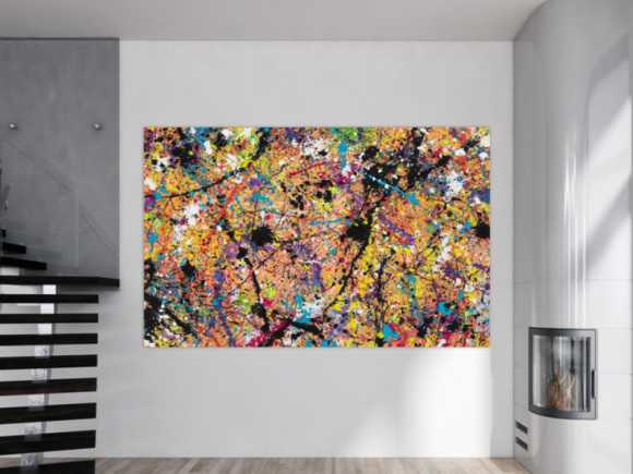 Kunstdruck Ausschnitt erstellen abstraktes Gemälde Nr. 979