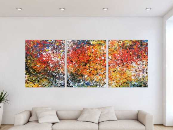 Kunstdruck Ausschnitt erstellen abstraktes Gemälde Nr. 982
