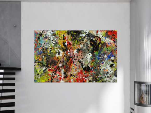 Kunstdruck Ausschnitt erstellen abstraktes Gemälde Nr. 996