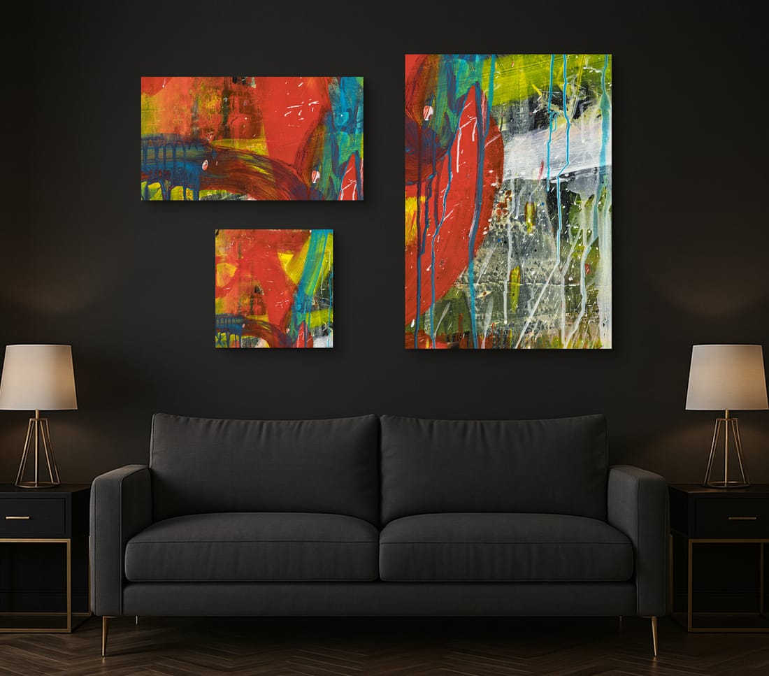 Abstrakte Kunstdrucke Variationen von Bild 1275